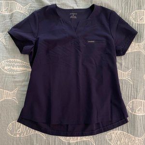 NWOT Navy Jaanuu One Pocket Tuck-in Scrub Top